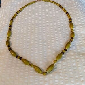 Beautiful Avenue Boho Chartreuse Necklace